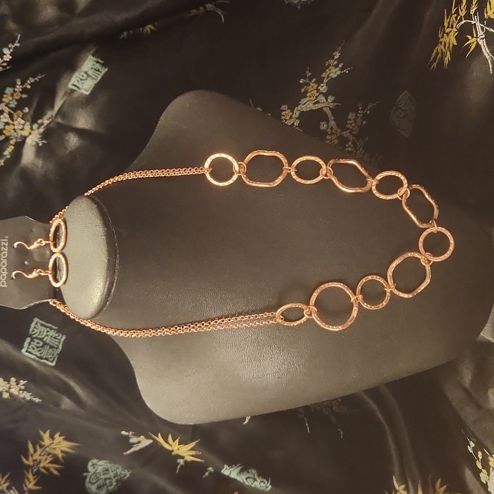 Paparazzi Copper Ring Necklace